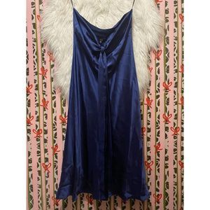 NWT | Laundry Shelli Segal | Strapless Silk Slip Dress Front Tie Size 8